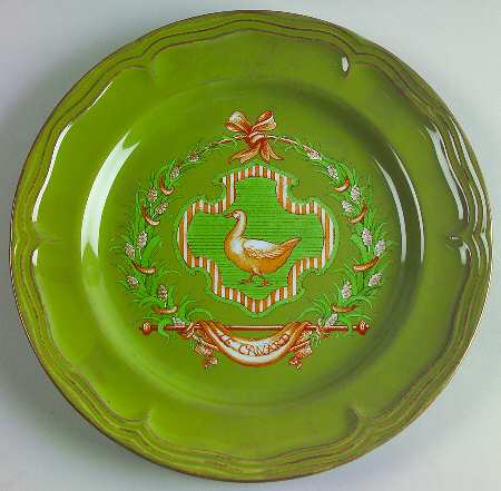 Country Market Sage Green Accent Luncheon Plate by Nikko