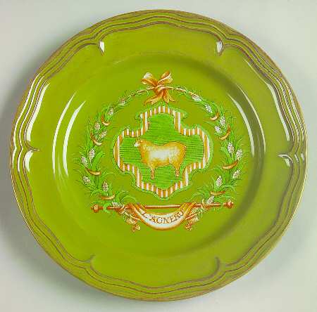 Country Market Sage Green Accent Luncheon Plate