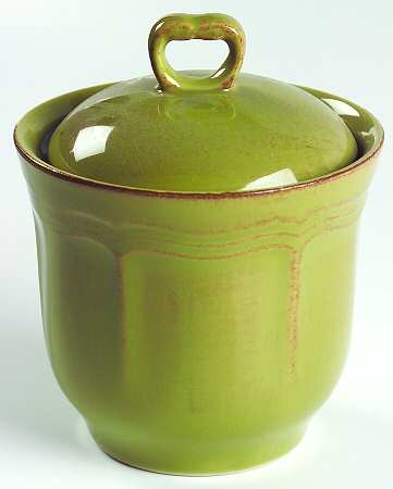 Country Market Sage Green Sugar Bowl & Lid