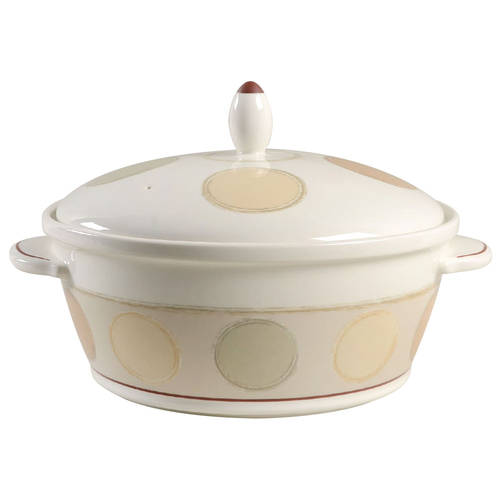Mocha Java 2.5 Qt Round Covered Casserole