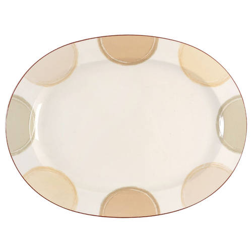 Mocha Java 14" Oval Serving Platter