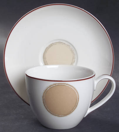 Mocha Java Flat Cup & Saucer Set