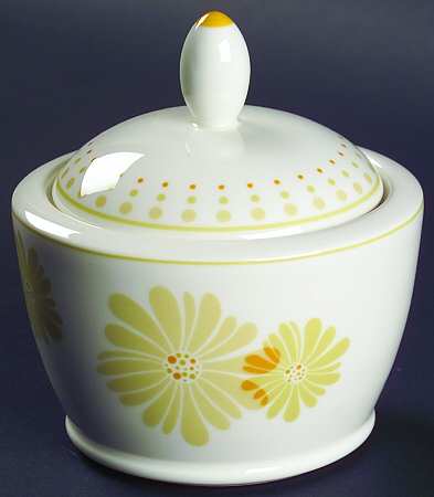 Serene Meadow Sugar Bowl & Lid