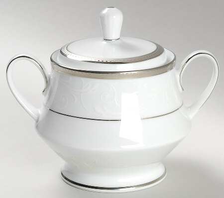 Regina Platinum Sugar Bowl & Lid