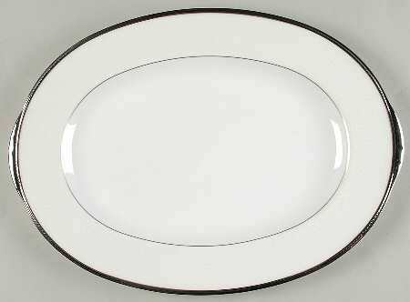 Champagne Pearls 14" Oval Serving Platter