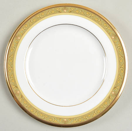 Golden Pageantry Bread & Butter Plate