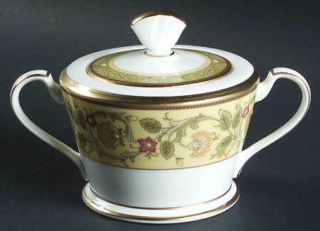 Golden Pageantry Sugar Bowl & Lid