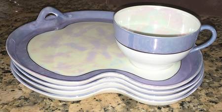 N2187 Snack Plate & Cup Set