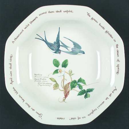 Country Diary Edwardian Lady (Octagonal) Rim Soup Bowl