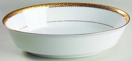 Essex Gold 9" Oval Vegetable Bowl