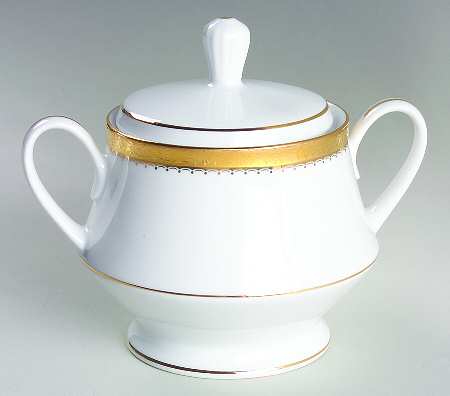 Essex Gold Sugar Bowl & Lid