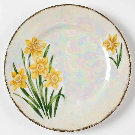 Flower of The Month Salad Plate