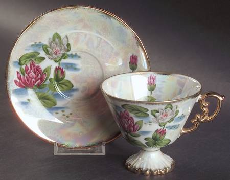 Flower of The Month Footed Cup & Saucer Set