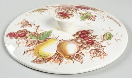 Fruit Arbor Lid for 2 Qt Round Covered Casserole