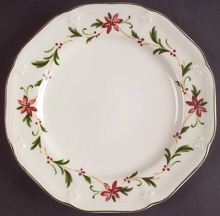 Poinsettia Salad Plate