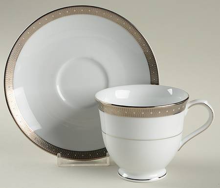 Footed Cup & Saucer Set