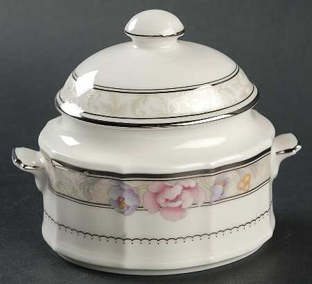 Avery Platinum Sugar Bowl & Lid