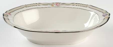 Avery Platinum 10" Oval Vegetable Bowl