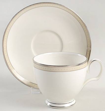 Cameroon Sand Footed Cup & Saucer Set