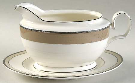 Cameroon Sand Gravy Boat & Underplate