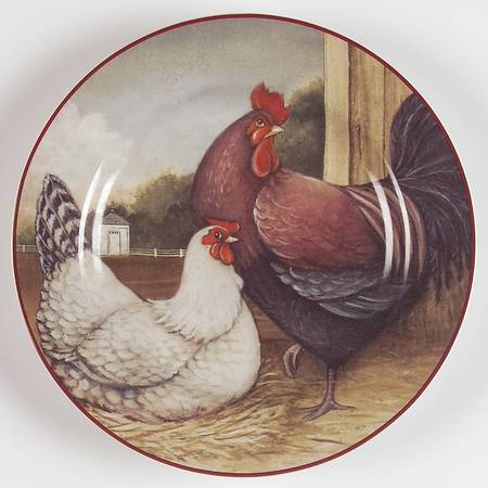 Chicken Scratch Salad Plate by Noble Excellence