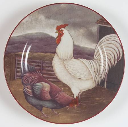 Chicken Scratch Salad Plate by Noble Excellence