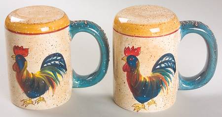 Rooster Cafe Salt & Pepper Set by Noble Excellence