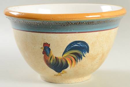 Rooster Cafe 10" Mixing Bowl