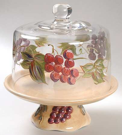Meritage Cheese Dish W/Glass Dome