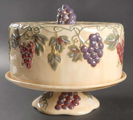 Meritage Large Covered Cake Plate by Noble Excellence