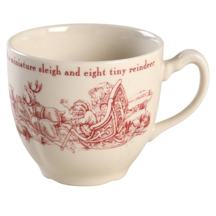 Twas the Night Before Christmas Flat Cup