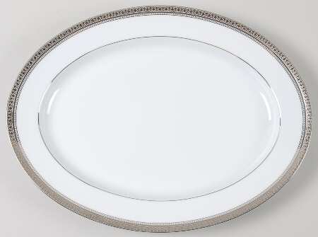 Manor Platinum 13" Oval Serving Platter