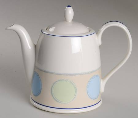 Java Blue Tea/Coffee Pot & Lid by Noritake