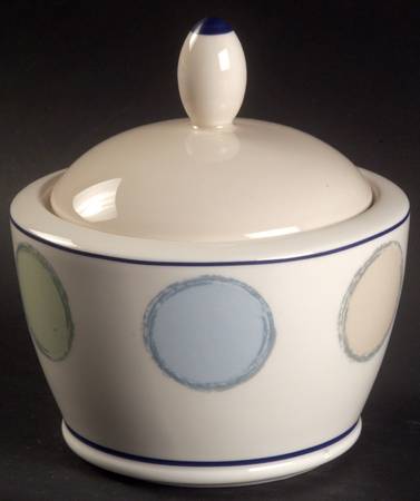 Java Blue Sugar Bowl & Lid