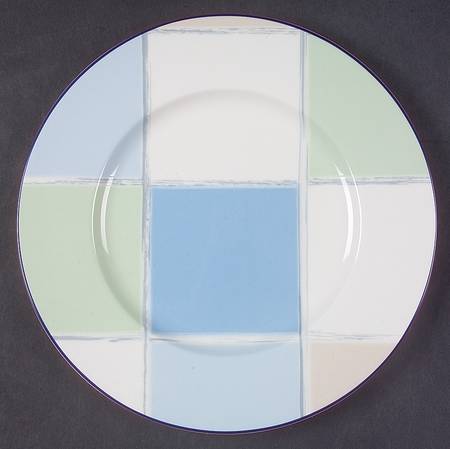 Java Blue Accent Luncheon Plate by Noritake