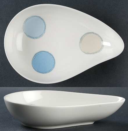 Java Blue Medium Teardrop Dish