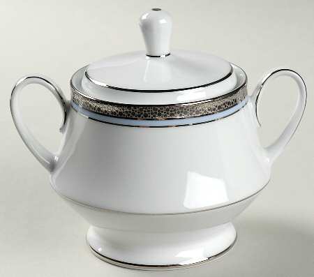 Piedmont Platinum Sugar Bowl & Lid