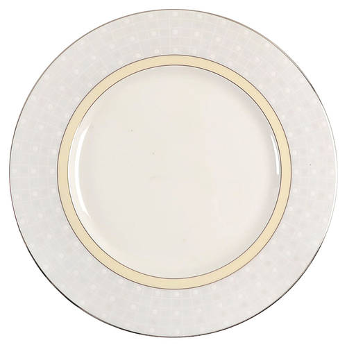 Aria Platinum Accent Luncheon Plate
