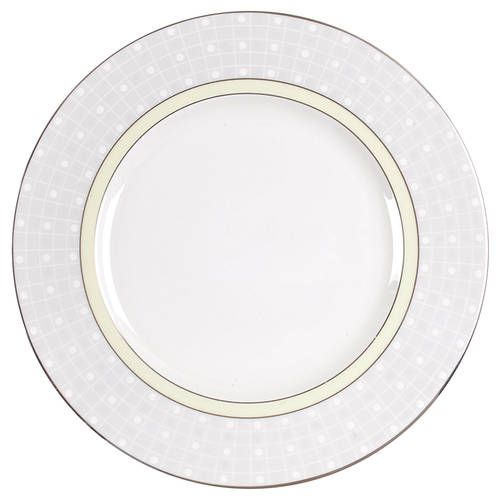 Aria Platinum Accent Luncheon Plate