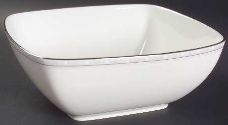 Aria Platinum 8" Square Vegetable Bowl