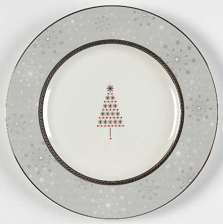 Aria Platinum Christmas Luncheon Plate