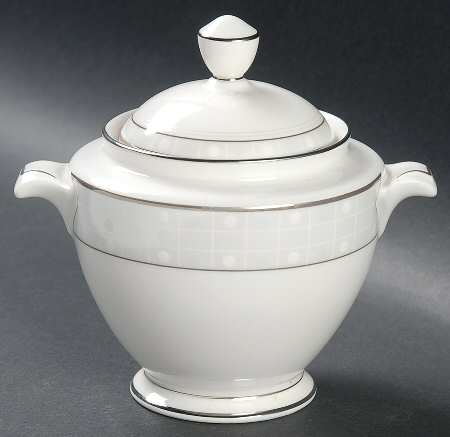 Aria Platinum Sugar Bowl & Lid