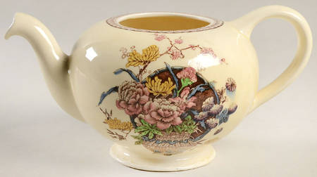 Ophelia Brown Multicolor Teapot No Lid