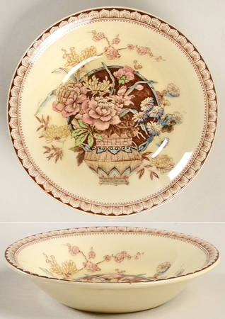 Ophelia Brown Multicolor Fruit/Dessert (Sauce) Bowl