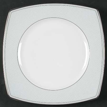 Ocean Beaded Pearl Square Luncheon Plate