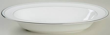 Ocean Beaded Pearl 11" Oval Vegetable Bowl