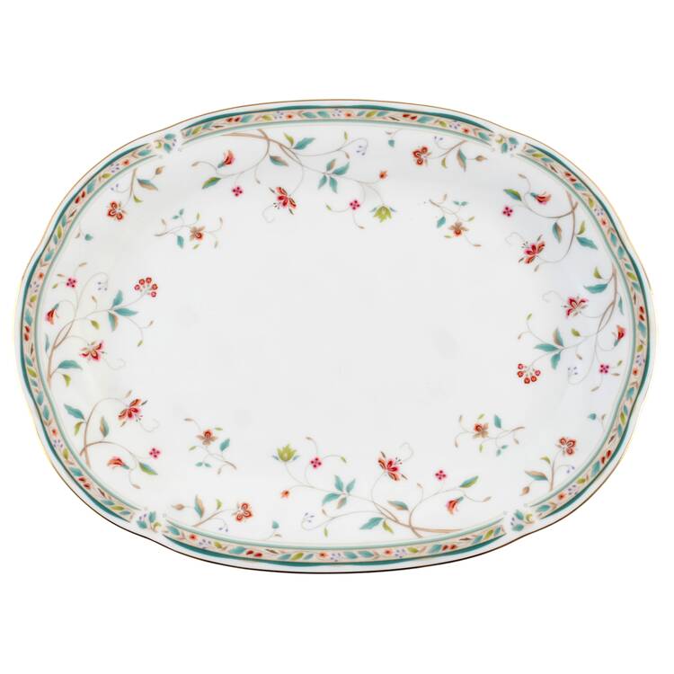 Hana Sarasa 14" Oval Serving Platter