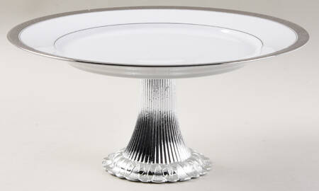 Signature Platinum Cake Stand with 4"-5" Metal Pedestal  Hc