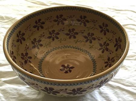 Clematis 9" Salad Serving Bowl