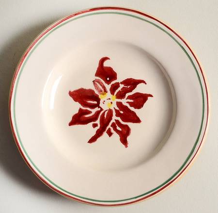 Poinsettia Miniature Plate